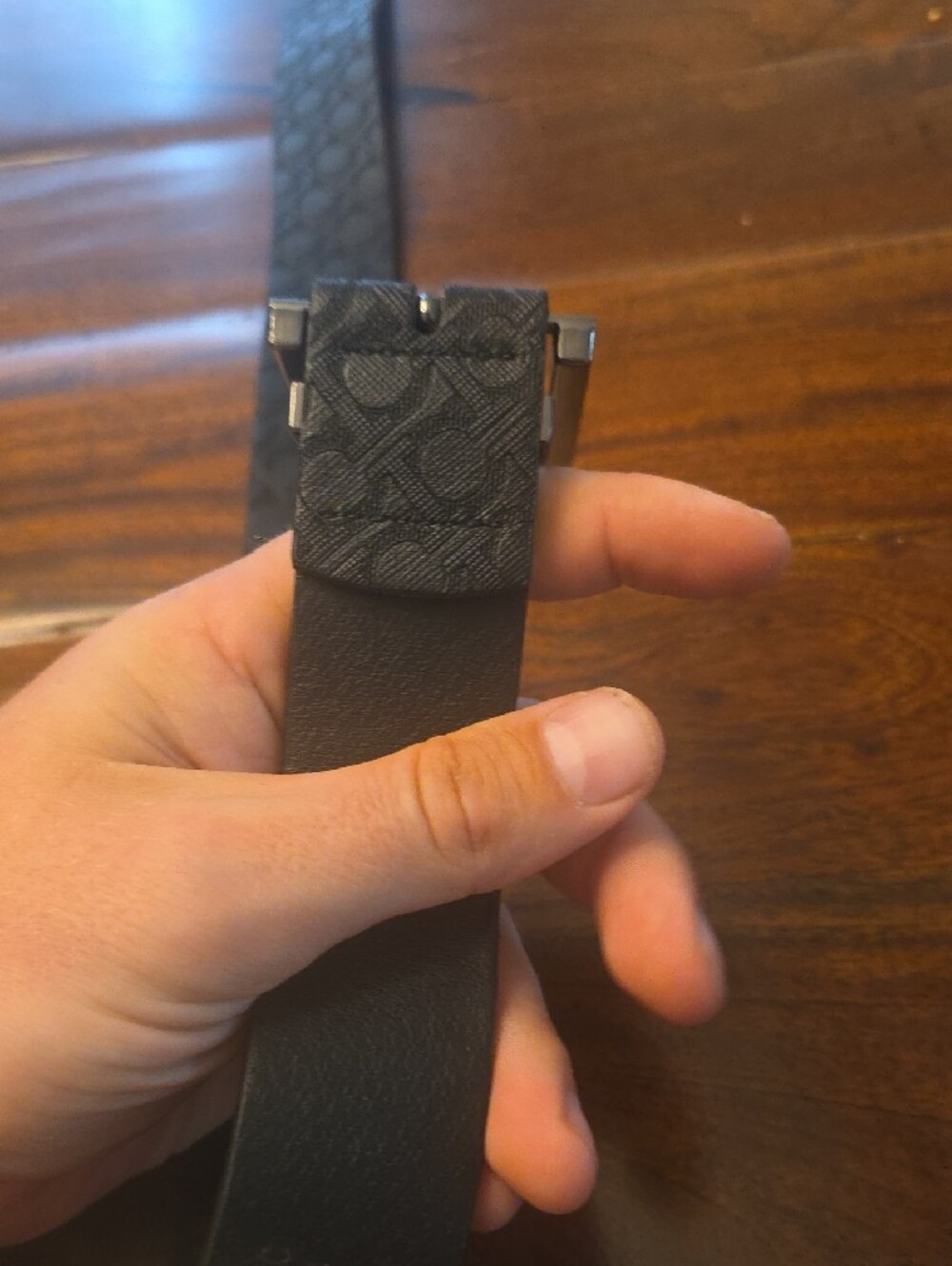 Iconic Couture Monogram Black Belt - Picture 2 of 2